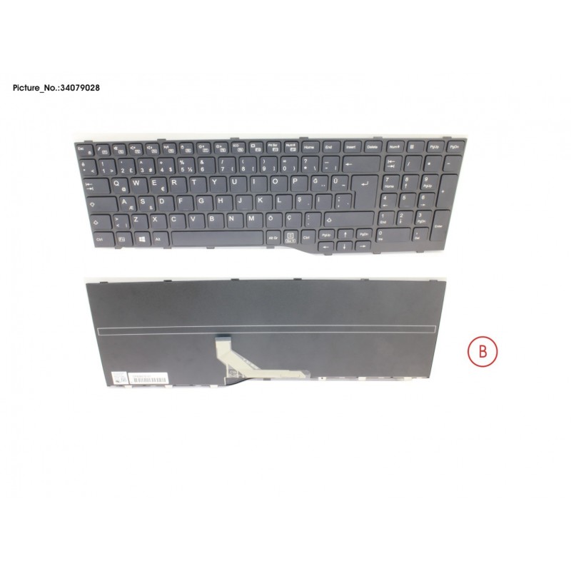 34079028 - KEYBOARD BLACK TURKEY