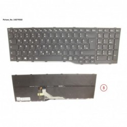 34079050 - KEYBOARD BLACK W/ BL EASTERN EUROPE