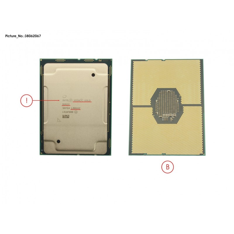 38062067 - CPU INTEL XEON GOLD 6262V - 1900 135W