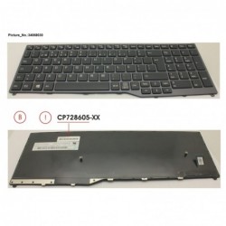 34068030 - KEYBOARD 10KEY BLACK W/O TS PORTUGAL