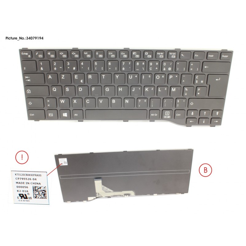 34079194 - KEYBOARD BLACK FRANCE