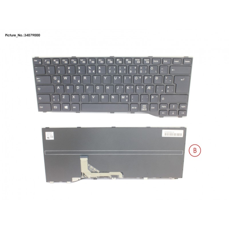 34079000 - KEYBOARD BLACK ICELAND