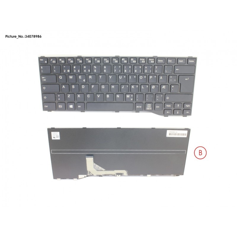 34078986 - KEYBOARD BLACK NORWAY