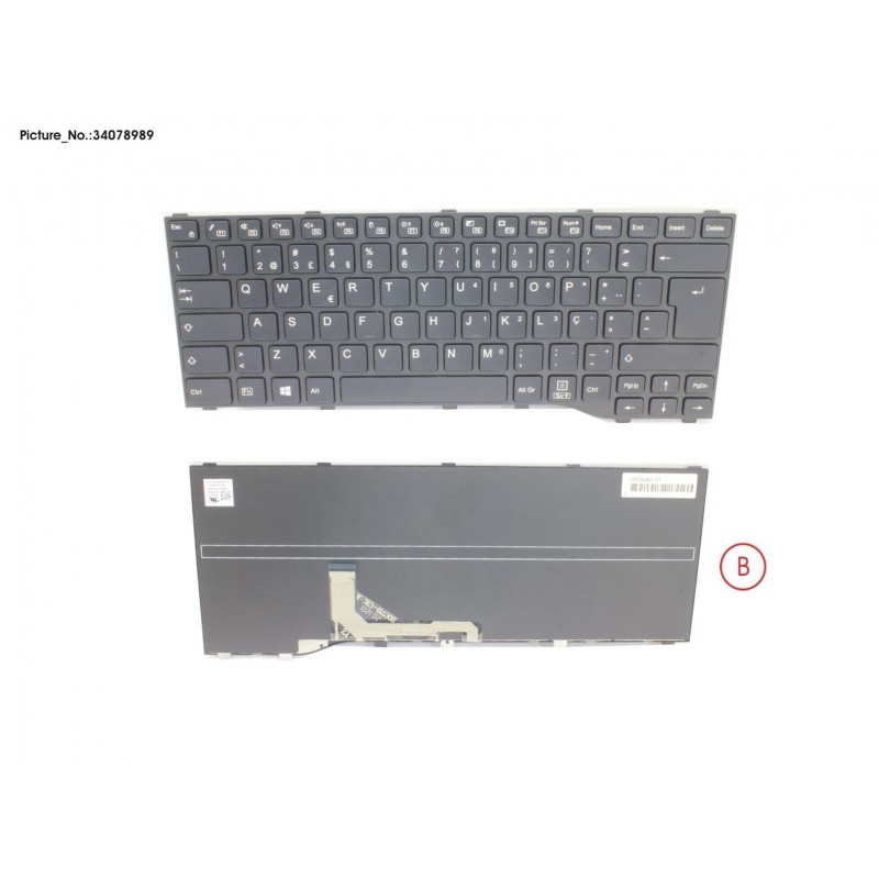 34078989 - KEYBOARD BLACK PORTUGAL
