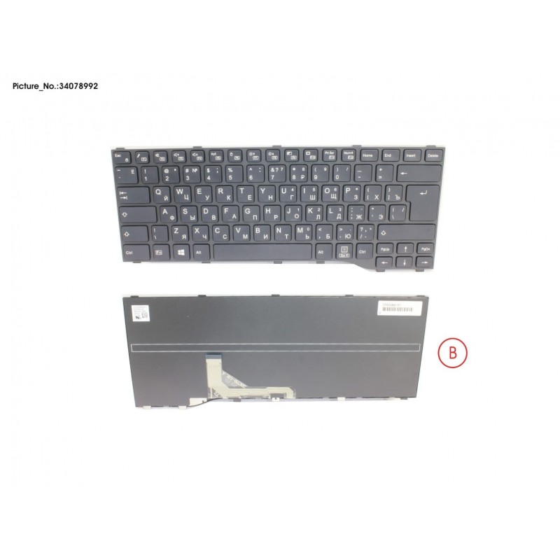 34078992 - KEYBOARD BLACK RUSSIA/US