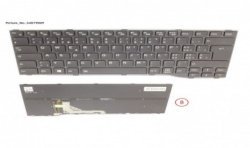 34079009 - KEYBOARD BLACK W/ BL SWISS