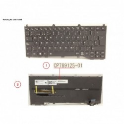 34076488 - KEYBOARD BLACK W/ BL SPAIN