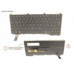 34076449 - KEYBOARD BLACK W/ TS GERMAN