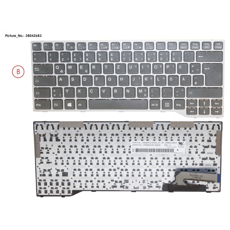 38042683 - KEYBOARD ANTIB. GERMAN