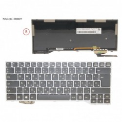 38042677 - KEYBOARD BLACK W/ BL HUNGARY