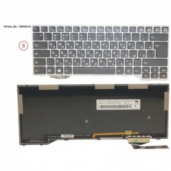 38042676 - KEYBOARD BLACK W/ BL RUSSIA/US