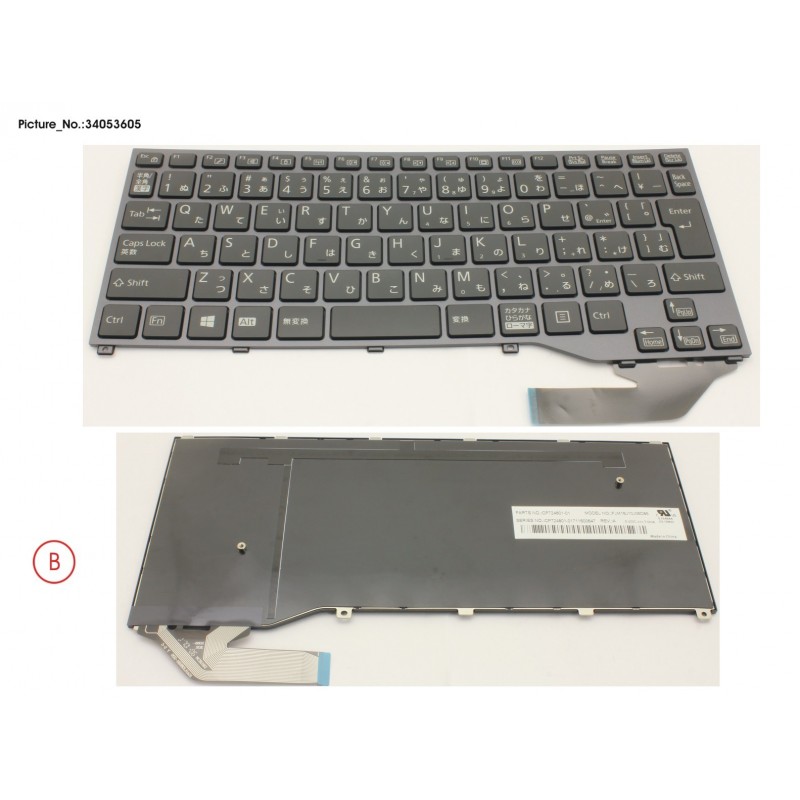 34053605 - KEYBOARD BLACK JAPAN