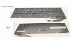 34053514 - KEYBOARD BLACK W/ TS ARABIC/UK