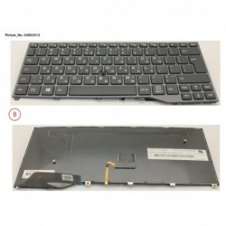 34053512 - KEYBOARD BLACK W/ TS GREECE