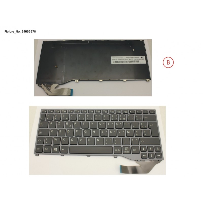 34053578 - KEYBOARD BLACK W/O TS FRANCE