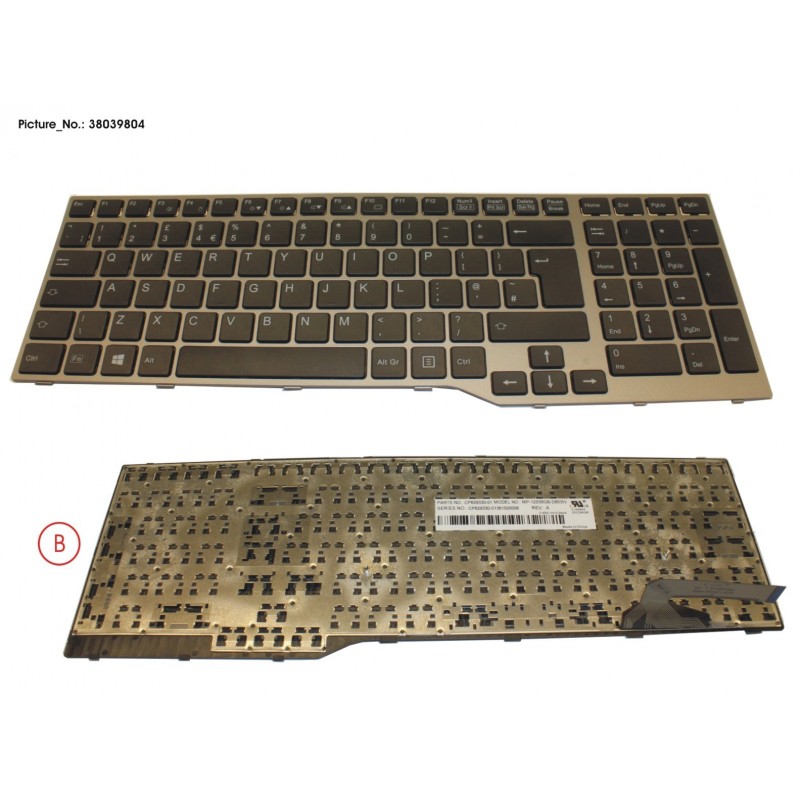 38039804 - KEYBOARD 10KEY ANTIB. UK