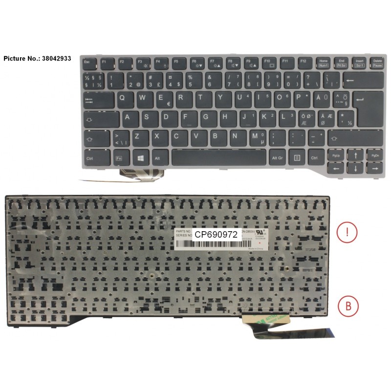 38042933 - KEYBOARD ANTIB. NORDIC/EST