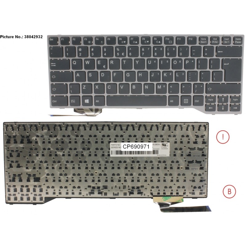 38042932 - KEYBOARD ANTIB. US