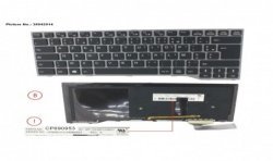 38042914 - KEYBOARD BLACK W/ BL FRANCE