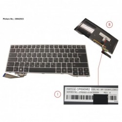 38042923 - KEYBOARD BLACK W/ BL HUNGARY