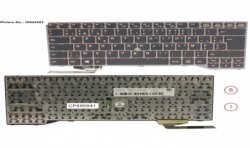 38042902 - KEYBOARD BLACK W/ TS BELGIUM
