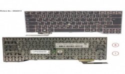 38042911 - KEYBOARD BLACK W/ TS CZECH/SLOVAKIA