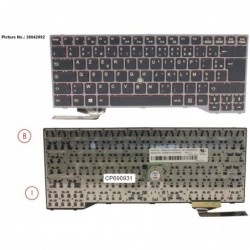 38042892 - KEYBOARD BLACK W/ TS FRANCE