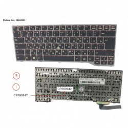 38042903 - KEYBOARD BLACK W/ TS RUSSIA/US